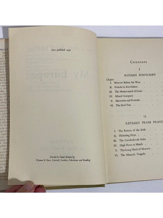 My Europe Sir R.H. Bruce Lockhart Putnam 1952 Hardcover Soviet Union - Picture 9 of 10